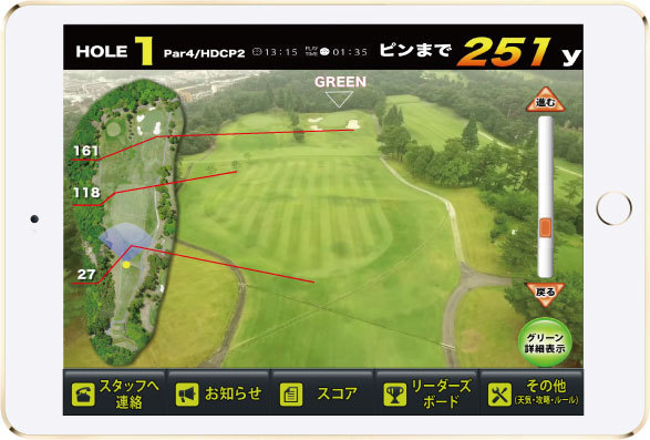 汎用タブレットを利用したGPSゴルフナビゲーションシステムの開発